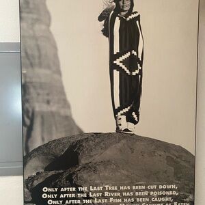 Cree Indian Prophecy - By Shar Lopez - Art Poster- Peace Poster